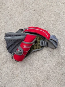 CamelBak Delaney Plus Hydration Waist Pack Running Belt Red Gray Bottle Holder - Picture 1 of 9