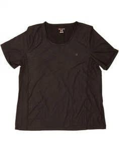 CHAMPION Womens Oversized T-Shirt Top UK 20 2XL Black Geometric Polyester NX06 - Picture 1 of 3