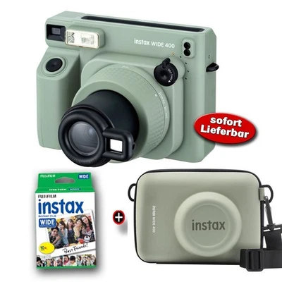 Cámara instantánea Fujifilm Instax WIDE 400 verde Super Set