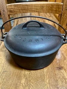 Antik Vintage GRISWOLD #8 Gusseisen Tite-Top Dutch Oven mit Deckel - Bild 1 von 10