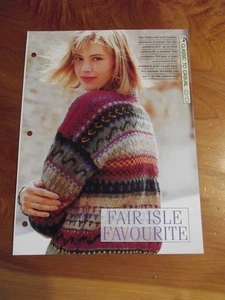 KNITTING PATTERN FAIR ISLE FAVOURITE CLASSIC TO CASUAL CREATIVE NEEDLES *GREAT* - Picture 1 of 1