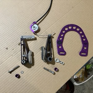 Vintage CNC vee brake Odyssey stiff plate KOOKA solver rolla-jig PURPLE annodize - Picture 1 of 17