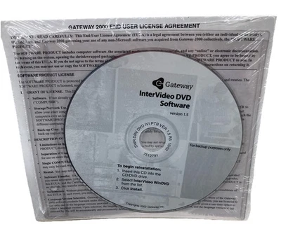 Gateway Intervideo DVD Software Version 1.5 CD Disc 2002 - Image 1 of 2