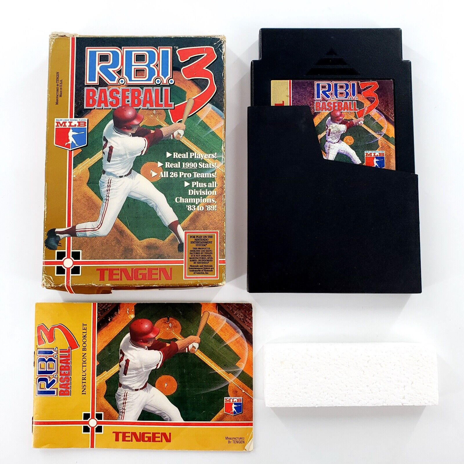 R.B.I. Baseball 3 (Nintendo Entertainment System, 1991) Authentic Near Complete