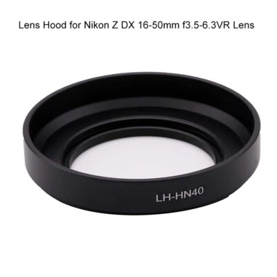Parasol atornillable de metal LH-HN40 46 mm para lente Nikon Z DX 16-50 mm f3,5-6,3 VR Foto 1 de 4