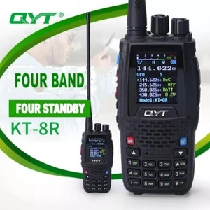 Radio bidireccional QYT KT-8R cuatro bandas 5W 200 canales VHF UHF transceptor de mano - Imagen 1 de 13