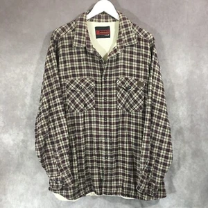 Wrangler Thermo Flanell Hemd Herren 3XL lila kariert Riggs Workwear Langarm - Bild 1 von 11