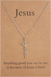 Faith Cross Necklace for Women Religious Gifts for Women Christian Jewelry Gifts - Picture 1 of 12