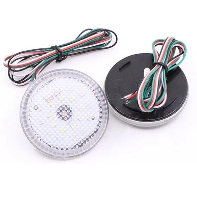  68MM Clear Lens LED Rear Bumper Reflector Lamp for Scion Sienna Corolla Qashqai - Image 1 of 4