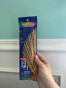 New Play Glow Bracelets 12 Pc 3 Different  colors - Picture 1 of 3