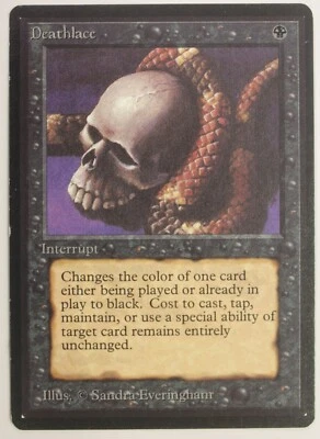 Deathlace - Limited Edition Beta - Moderate Play Magic English Minor Bend - Image 1 of 4