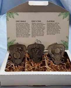 1999 Harley-Davidson Wrap up the Rumble Christmas Ornament Set - Picture 1 of 3