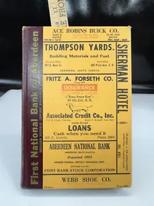 1956 Aberdeen SD Brown County South Dakota City Directory HC Book Vtg - Imagen 1 de 23