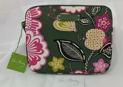 Vera Bradley Olivia Pink Neoprene Tablet eReader Sleeve 10x8 Padded Zipper L31 - Image 1 of 4