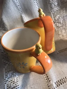 Taza de café grande con un pollito para saludarte ¡Buenos días! - Imagen 1 de 4