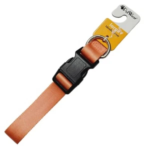 Pet Wear Sz Large Dog Collar Peach 1" x 15"-26" Adjustable Nylon NWT READ - Picture 1 of 7