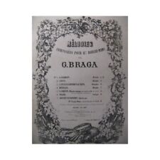 Braga G. The Serenata Piano Singer Violin Or Cello 19th