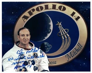 Edgar Mitchell Apollo 14 signiertes Kodak Farbporträt - Bild 1 von 1