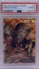 2007 TOPPS HOLLYWOOD ZOMBIES DONALD TRUMP STUMP #35 PSA 10 GEM MINT