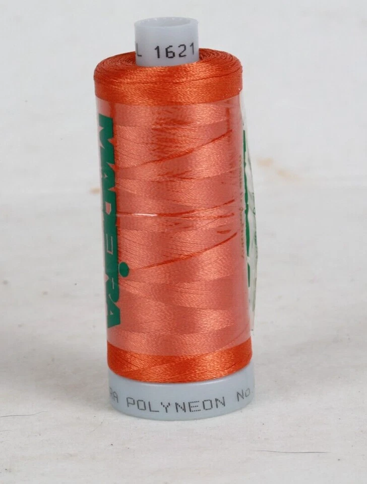 POLYESTER SEWING MACHINE EMBROIDERY THREAD MADEIRA SPOOL each 1000m 1621 Orange - Image 1 of 1