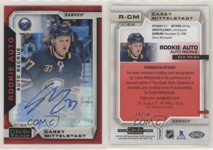 2018-19 O-Pee-Chee Platinum Autos Red Prism /50 Casey Mittelstadt Rookie Auto RC