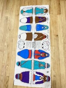 Panel artesanal de corte y costura de Navidad Manes Fabric Co. Natividad - Imagen 1 de 3