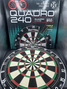 Harrows Quadro 240 Ultimate Challenge Dartboard Dart Board - Brand New In Box - Picture 1 of 15