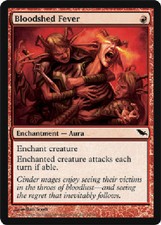 BLOODSHED FEVER Shadowmoor MTG Magic the Gathering Cards DJMagic