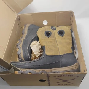 TWISTED X Men's Hiker 11in Pull-On Waterproof Cowboy Tan Boot (MHKBW03) Size 14 - Picture 1 of 10