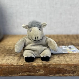 Manhattan Toy Company Farmyard Donkey Beanie Mini Burro Vintage (Old Jellycat) - Imagen 1 de 8