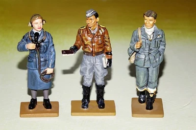 Delprado Collection Lot X3 Soldats de la Seconde Guerre Mondiale Figurine Pilote - Photo 1/4