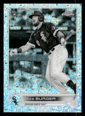2022 Topps Chrome Black and White Mini-Diamond Refractors #29 Jake Burger - Image 1 of 2