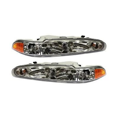 For Oldsmobile Intrigue 1998-2002 Headlights Pair Halogen | GM2502199, GM2503199 - Image 1 of 4
