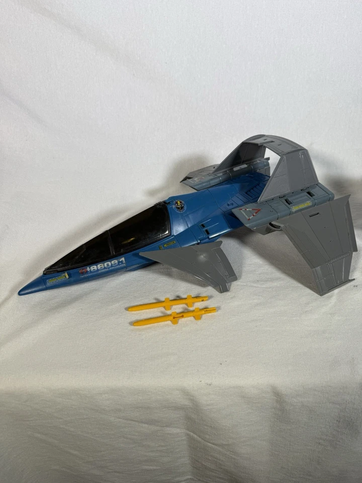 Vintage 1990 GI Joe  Cobra Hurricane VTOL NICE BLUE  - Image 1 of 4