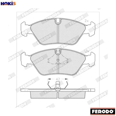JUEGO PASTILLAS FRENO DISCO FDB256 PARA FERRARI MONDIAL/Convertible 328/GTS/GTB 3.2L Foto 1 de 4
