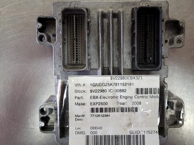 2008 08 Chevy Express 1500 2500 GM Engine Control Module ECM ECU OEM 12612384 *J - Image 1 of 4