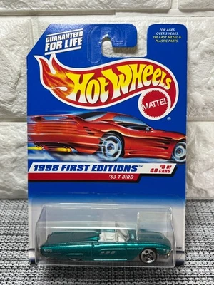 Hot Wheels 1998 First Editions #9 of 40 Cars '63 T-Bird Collector #644 Green - Image 1 of 4