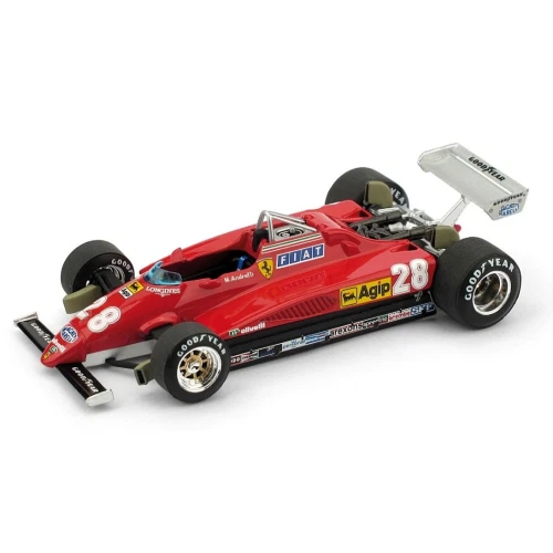 FERRARI 126 C2 MARIO ANDRETTI 1982 N.28 3rd ITALY GP 1:43 Brumm Formula 1 Modell - Immagine 1 di 1