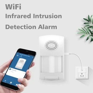 WIFI Luz de Sonido Infrarrojo Detector de Movimiento Sensor de Puerta Alarma APP Control Remoto - Imagen 1 de 10