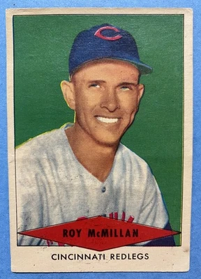 1954 Red Heart - Roy McMillan Cincinnati Redlegs Baseball Card Rare Card - Image 1 of 2