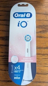 Oral-B iO Toothbrush Replacement Brush Head 4-Pack Gentle Care US Free Ship - Picture 1 of 1