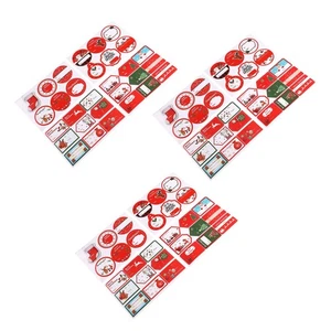 3pcs Christmas Themed Sticker Self Adhesive Label Paper Name Stickers Cartoon - Picture 1 of 11