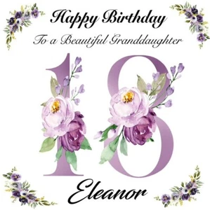 Personalised Female Birthday Card Daughter, Granddaughter etc 18, 21, 30, 50 etc - Picture 1 of 3