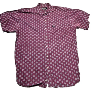 Vintage 80s GUESS Georges Marciano Shirt Mens Medium AOP Cotton Button Up - Picture 1 of 11