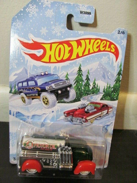 Hot Wheels 2018 Holiday Cars Set of 6 With 6th Car Happy Year 2019