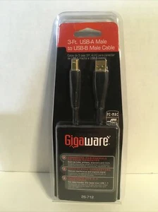 *NEW* GIGAWARE 3-FOOT(91.4CM) MICRO USB 3.0 CABLE PC-MAC-2602583 - Picture 1 of 2