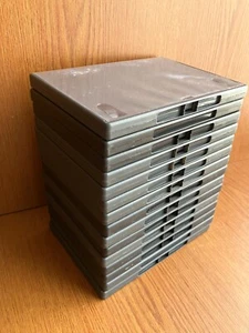 BUNDLE OF 16 X AMARAY EMPTY USED DVD/CD CASES black, CLEANED IN AND OUT PERFECTa - Afbeelding 1 van 2