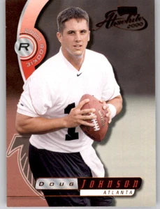 Absolute Doug Johnson 2000 #d/3000 PWE RC Rookie Falcons #196 - Imagen 1 de 2