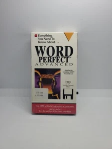 Word Perfect Advanced - (VHS, Free 3 1/2" Instructional Disc.) New - Picture 1 of 5