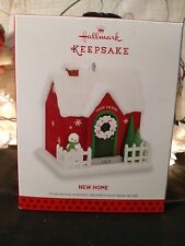2013 Hallmark Keepsake Christmas Tree Ornament NEW HOME Snowman Wreath First 1st